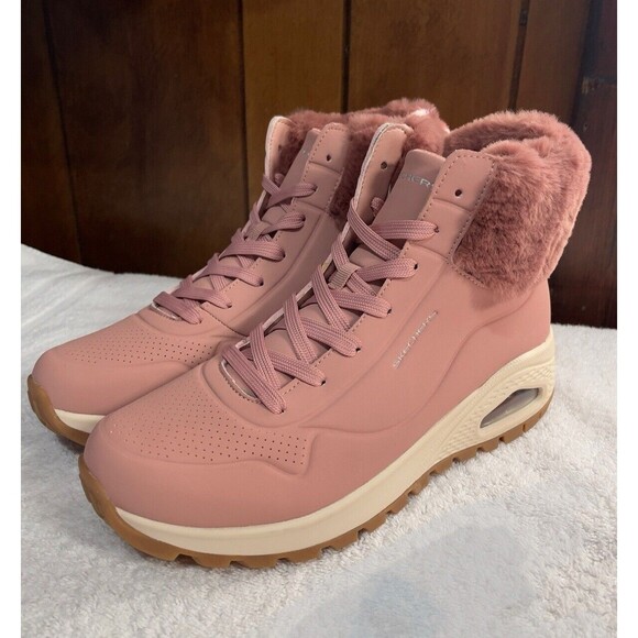 Skechers Uno Rugged - Fall Air 167274 Color: Rose Women’s Size 9.5 Sneaker Boots - Picture 3 of 15